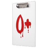 Bloedgroep O+ Positief #Horror Hospital Klembord (Links)