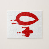 Bloedgroep O+ Positief #Horror Hospital Legpuzzel (Horizontaal)