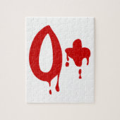 Bloedgroep O+ Positief #Horror Hospital Legpuzzel (Verticaal)