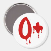 Bloedgroep O+ Positief #Horror Hospital Magneet (Voorkant / Achterkant)