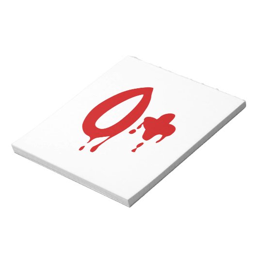 Bloedgroep O+ Positief #Horror Hospital Notitieblok (Linkerzijde)