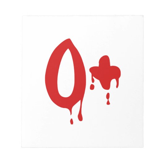 Bloedgroep O+ Positief #Horror Hospital Notitieblok (Voorkant)
