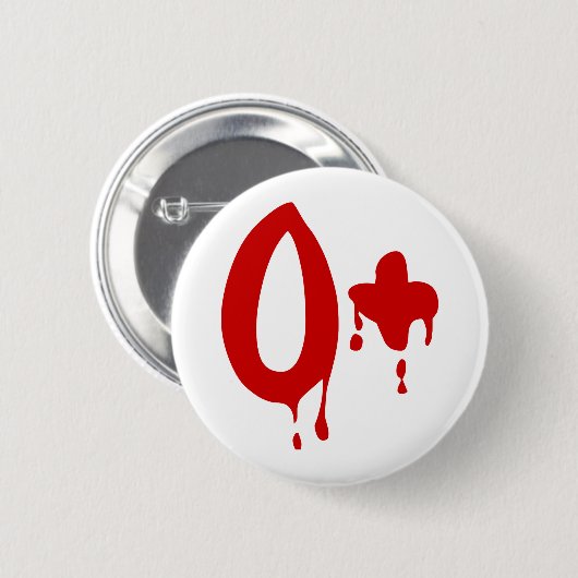 Bloedgroep O+ Positief #Horror Hospital Ronde Button 5,7 Cm (Voorkant /achterkant)