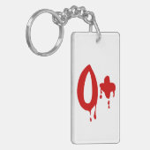 Bloedgroep O+ Positief #Horror Hospital Sleutelhanger (Voorkant Links)