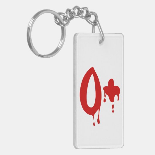 Bloedgroep O+ Positief #Horror Hospital Sleutelhanger (Voorkant Links)