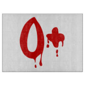 Bloedgroep O+ Positief #Horror Hospital Snijplank (Voorkant)