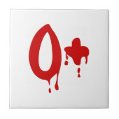 Bloedgroep O+ Positief #Horror Hospital Tegeltje (Voorkant)