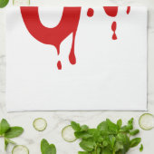 Bloedgroep O+ Positief #Horror Hospital Theedoek (Gevouwen)