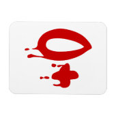 Bloedgroep O+ Positief #Horror Ziekenhuis Magneet (Horizontaal)