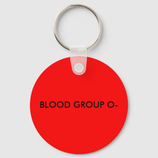 BLOEDGROEP O- SLEUTELHANGER