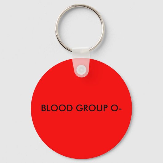 BLOEDGROEP O- SLEUTELHANGER (Voorkant)