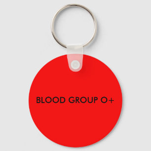 BLOEDGROEP O+ SLEUTELHANGER