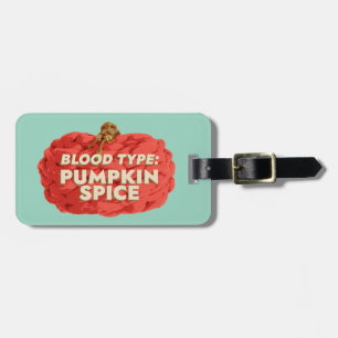 Bloedgroep: Pumpkin Spice Bagagelabel