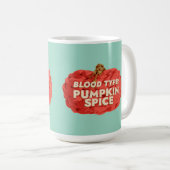 Bloedgroep: Pumpkin Spice Coffee Mok (Voorkant rechts)