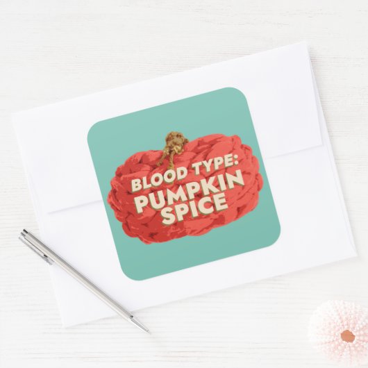 Bloedgroep: Pumpkin Spice Sticker (Envelop)