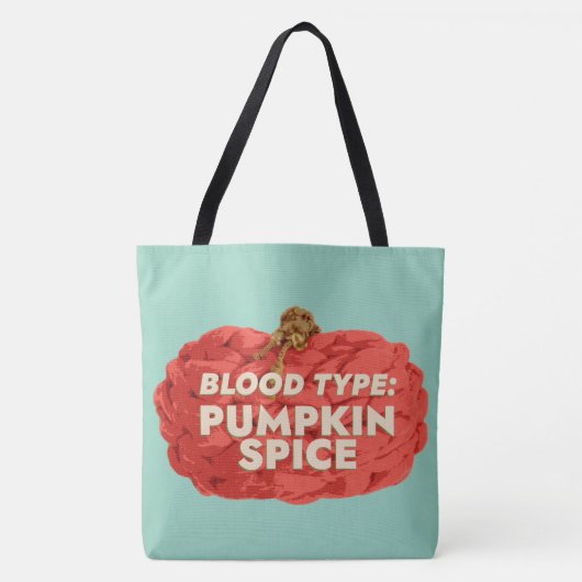 Bloedgroep: Pumpkin Spice Tas (Voorkant)