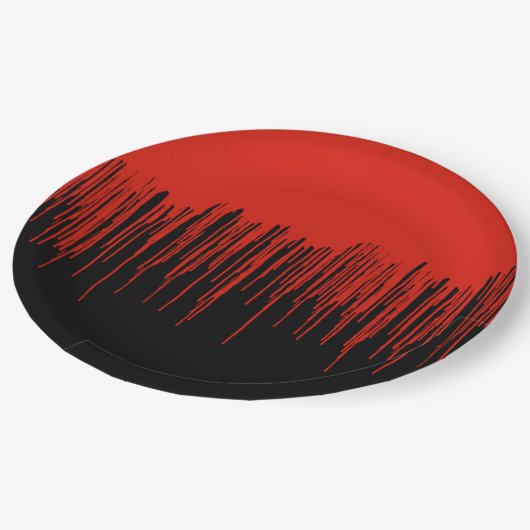 BloedHalloween uitdrogen Papieren Bordje (Gekanteld)