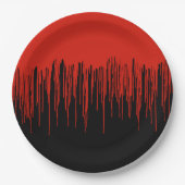 BloedHalloween uitdrogen Papieren Bordje (Voorkant)