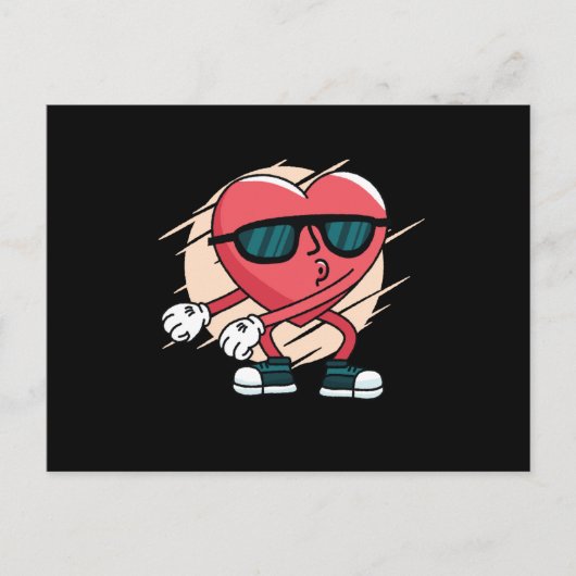 Bloedhart Briefkaart (Voorkant)