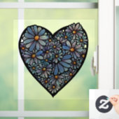 Bloedhart Raamsticker (Huis)