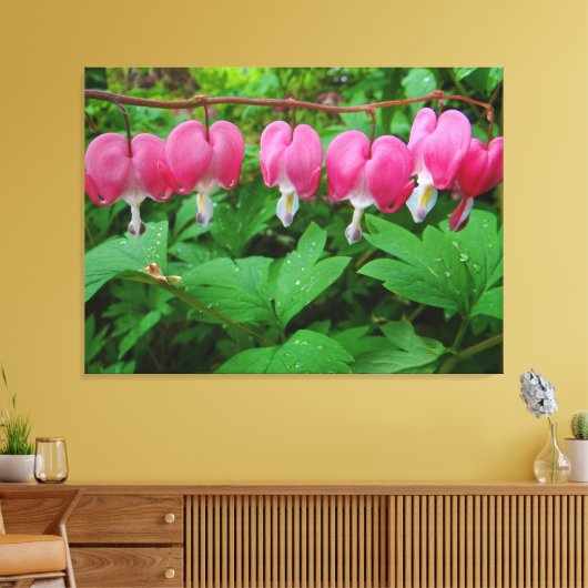 Bloedharten Canvas Afdruk (Insitu (Woonkamer))