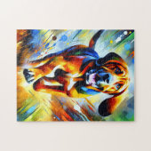 Bloedhond Acryl Art Print Hondenliefhebber Gift Legpuzzel (Horizontaal)