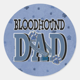 bloedhond DAD Ronde Sticker