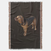 bloedhond deken (Voorkant Verticaal)