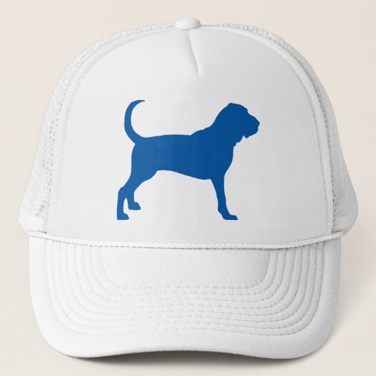 Bloedhond (donkerblauw) trucker pet (Voorkant)