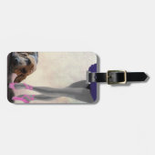 Bloedhond en balletdanser bagagelabel (Voorkant horizontaal)