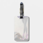 Bloedhond en balletdanser bagagelabel (Achterkant verticaal)