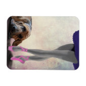 Bloedhond en balletdanser magneet (Horizontaal)