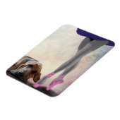 Bloedhond en balletdanser magneet (Linkerzijde)