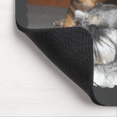 Bloedhond en Miniatuur schnauzer Mousepad Muismat (Hoek)