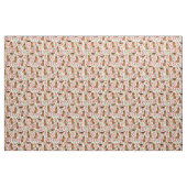 Bloedhond  floranje crème stof (Fat Quarter)