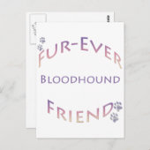bloedhond Furever Briefkaart (Voorkant / Achterkant)