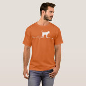 Bloedhond Hond Hartslag Dier Gift Honden Breed Fu T-shirt (Voorkant volledig)