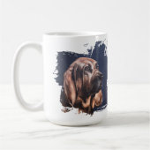 Bloedhond hond liefde mok (Links)