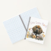 Bloedhond Hond Mom Floral Notitieboek (Binnen)