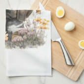 Bloedhond Hond Mom Floral Theedoek (Quarter Fold)