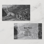 Bloedhond in zwart-wit visitekaartje (Voorkant / Achterkant)