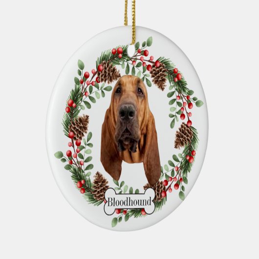 Bloedhond Keramisch Ornament (Rechts)