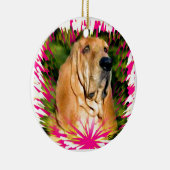 bloedhond keramisch ornament (Rechts)