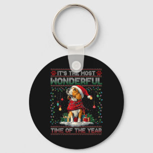 Bloedhond Kerstboom Decoraties Hondenliefhebber XM Sleutelhanger