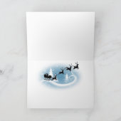 Bloedhond Kerstnacht Feestdagen Kaart (Binnen)