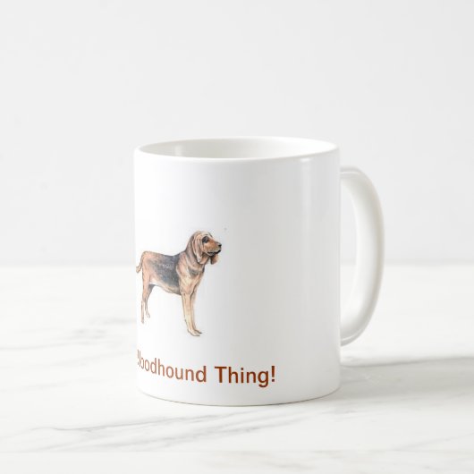 bloedhond koffiemok (Voorkant rechts)