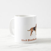 bloedhond koffiemok (Voorkant links)