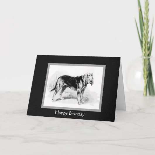  Bloedhond kunst Kaart (Voorkant)
