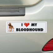 Bloedhond - Liefde Bumpersticker BLH (Op auto)