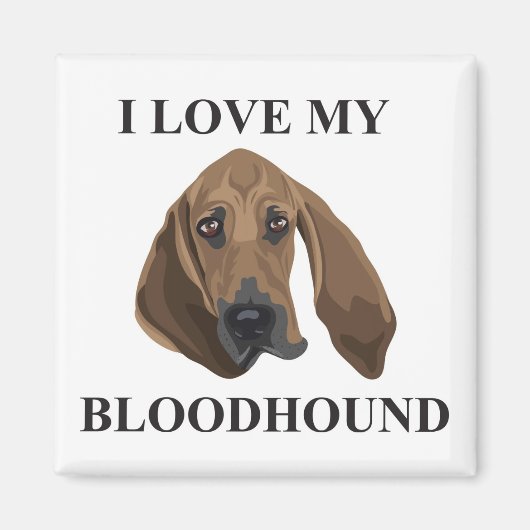 Bloedhond Love Magneet (Voorkant)